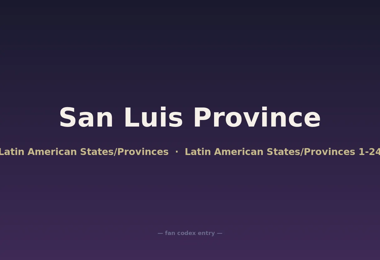 San Luis Province