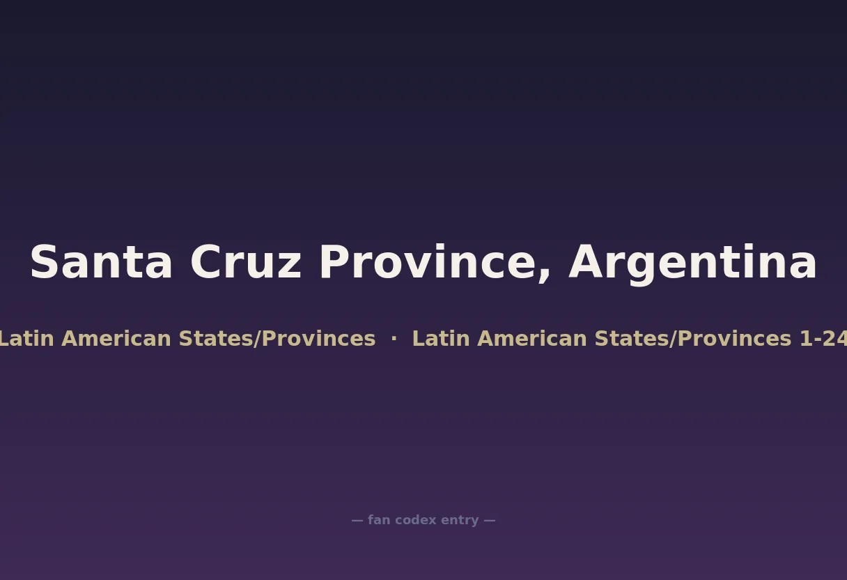 Santa Cruz Province, Argentina