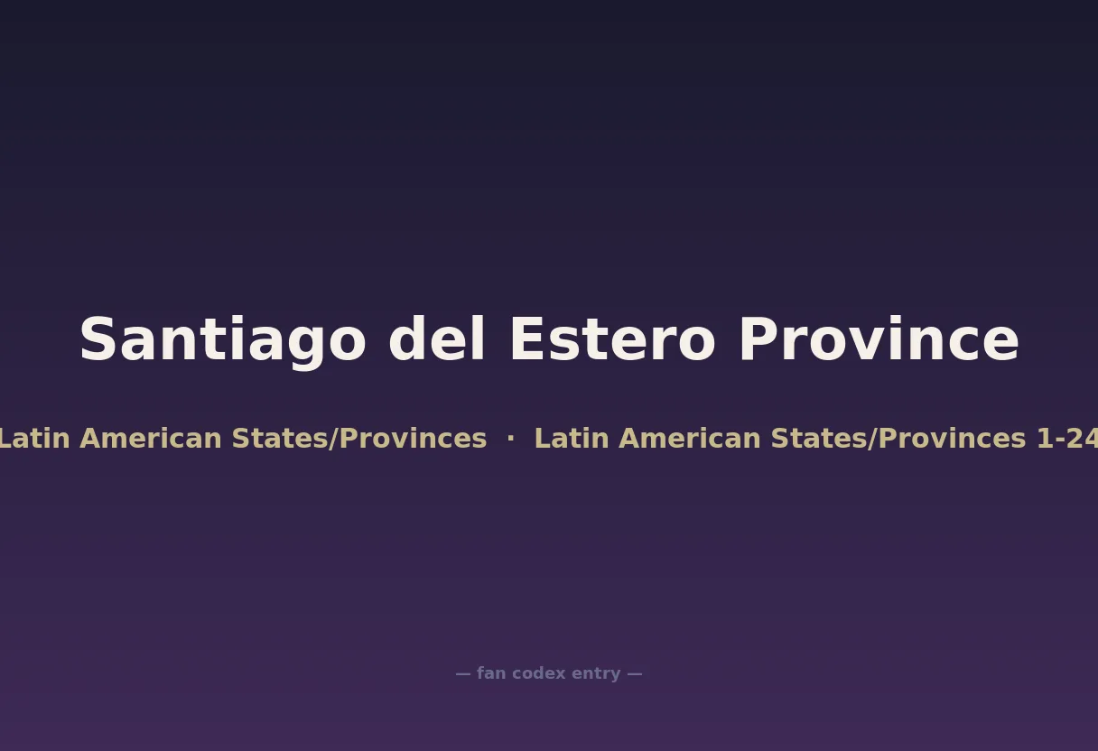 Santiago del Estero Province
