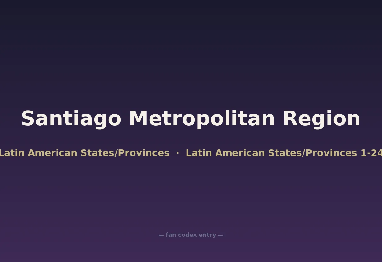 Santiago Metropolitan Region